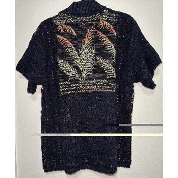 Anthropologie Pilcro Polo Camp Sweater Shirt Size XS/S Colorful Knit Relaxed Fit - Picture 7 of 16